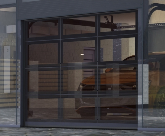 Панорамные ворота Алютех AluPro в Апшеронске