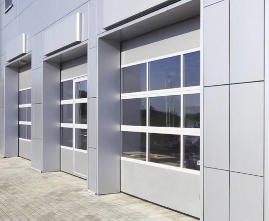 Панорамные ворота Алютех Alutrend в Апшеронске